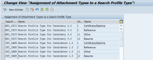 Рисунок 4. Настройка Assign Attachment Types to a Search Profile Type