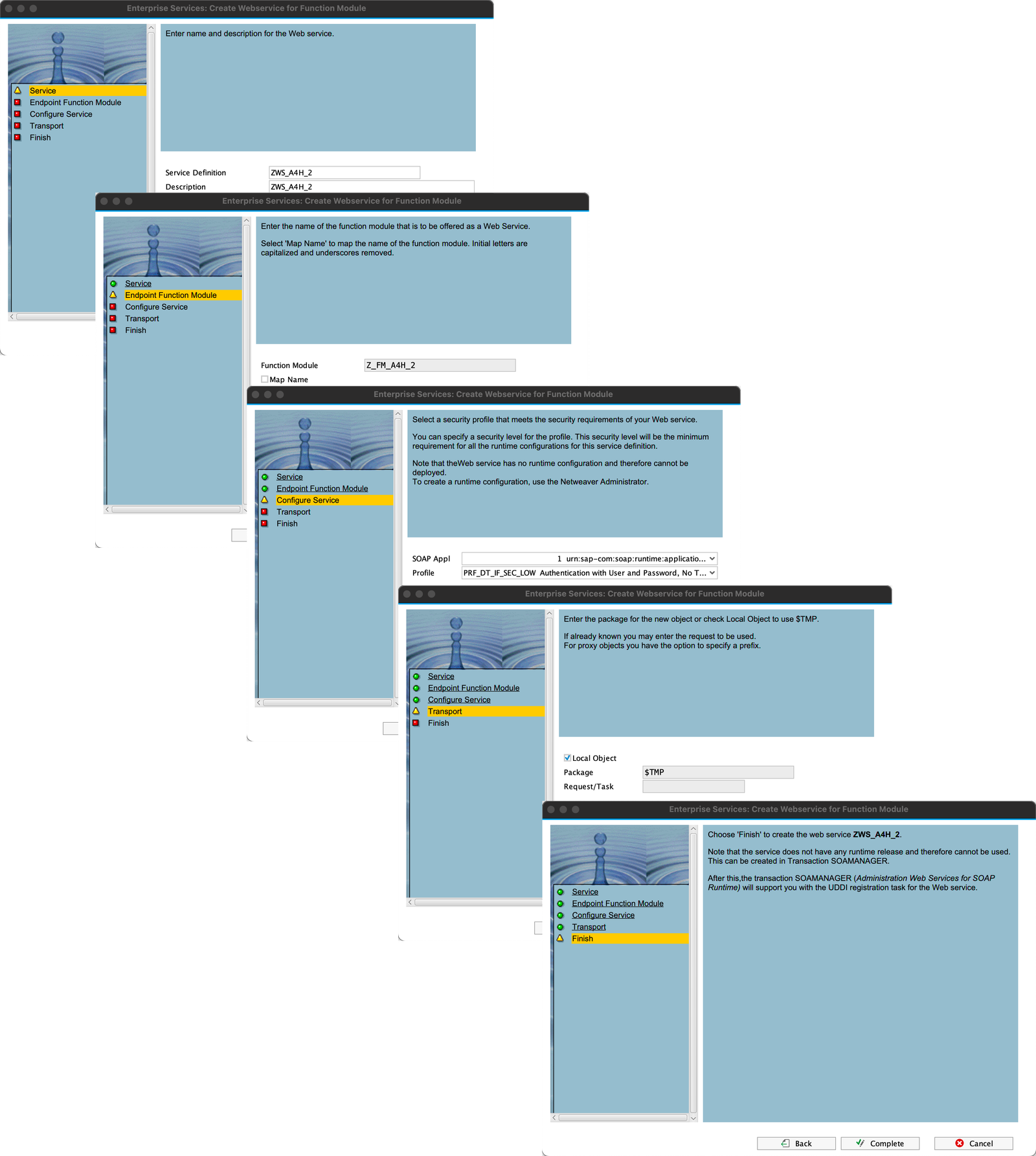 Web Service Rfc RFC adapter in the iFlow development