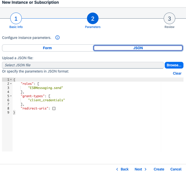 Json File Sample Block User Roles Name Restricting access to iFlows